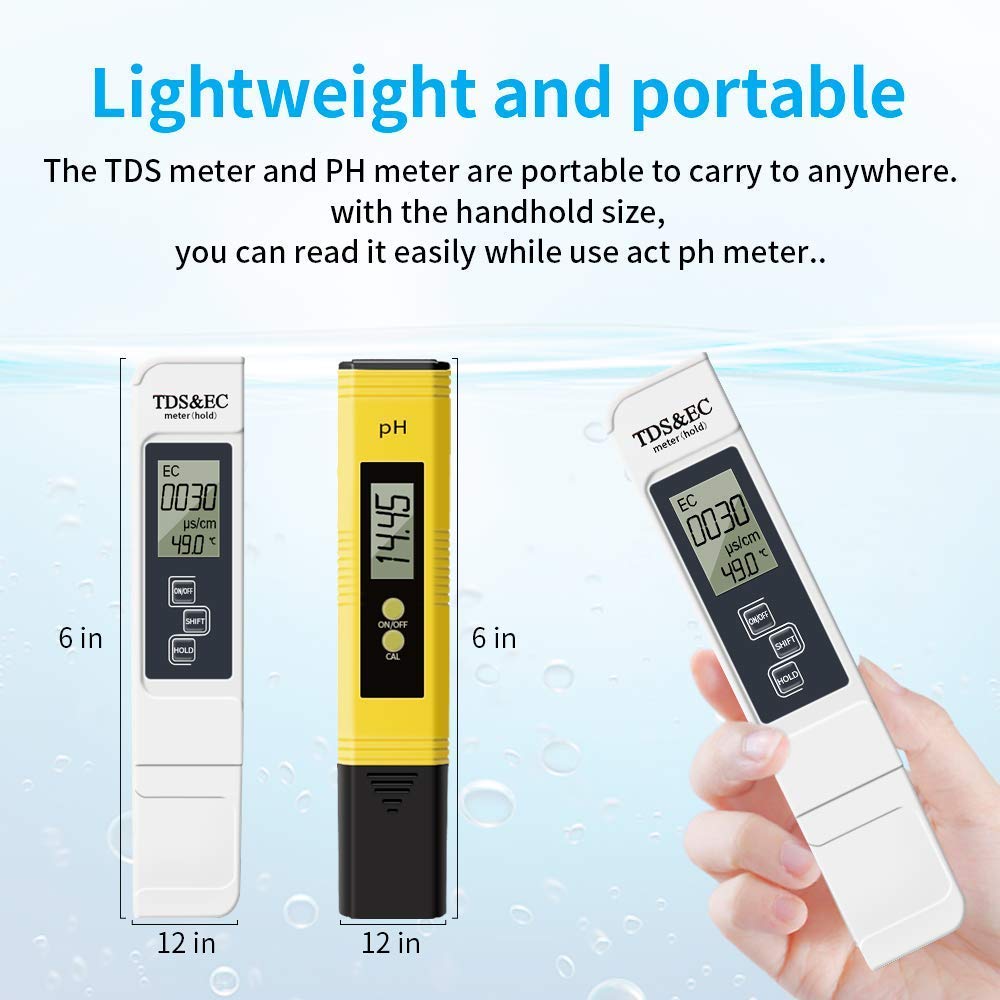 TDS Meter Digital Water Tester 2 Pcs Set