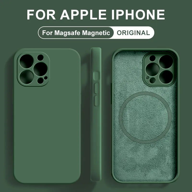 For Magsafe Magnetic Liquid Silicone Cases For Apple iPhone 15 14 13 11 12 Pro Max Mini XR XS Max 8 Plus Wireless Charging Cover Phone Accessories Material : For iPhone 8|For iPhone SE 2020|For iPhone 8 Plus|For iPhone XS or X|For iPhone XR|For iPhone XS MAX|For iPhone 11|For iPhone 13 Pro|For iPhone 13 ProMAX|For iPhone 14|For iPhone 14 Plus|For iPhone 14 Pro|For iPhone 14 ProMAX|For iPhone 11 Pro|For iPhone 11 ProMax|For iPhone 12 Mini|For iPhone 12|For iPhone 12 Pro|For iPhone 12 ProMax|For iPhone 13 Mini|For iPhone 13|For iPhone 15 ProMAX|For iPhone 15 Pro|For iPhone 15|For iPhone 15 Plus 